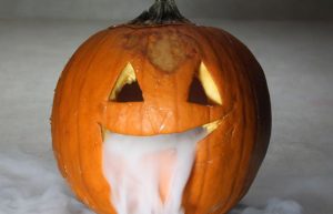 experimentos para halloween calabaza humeante