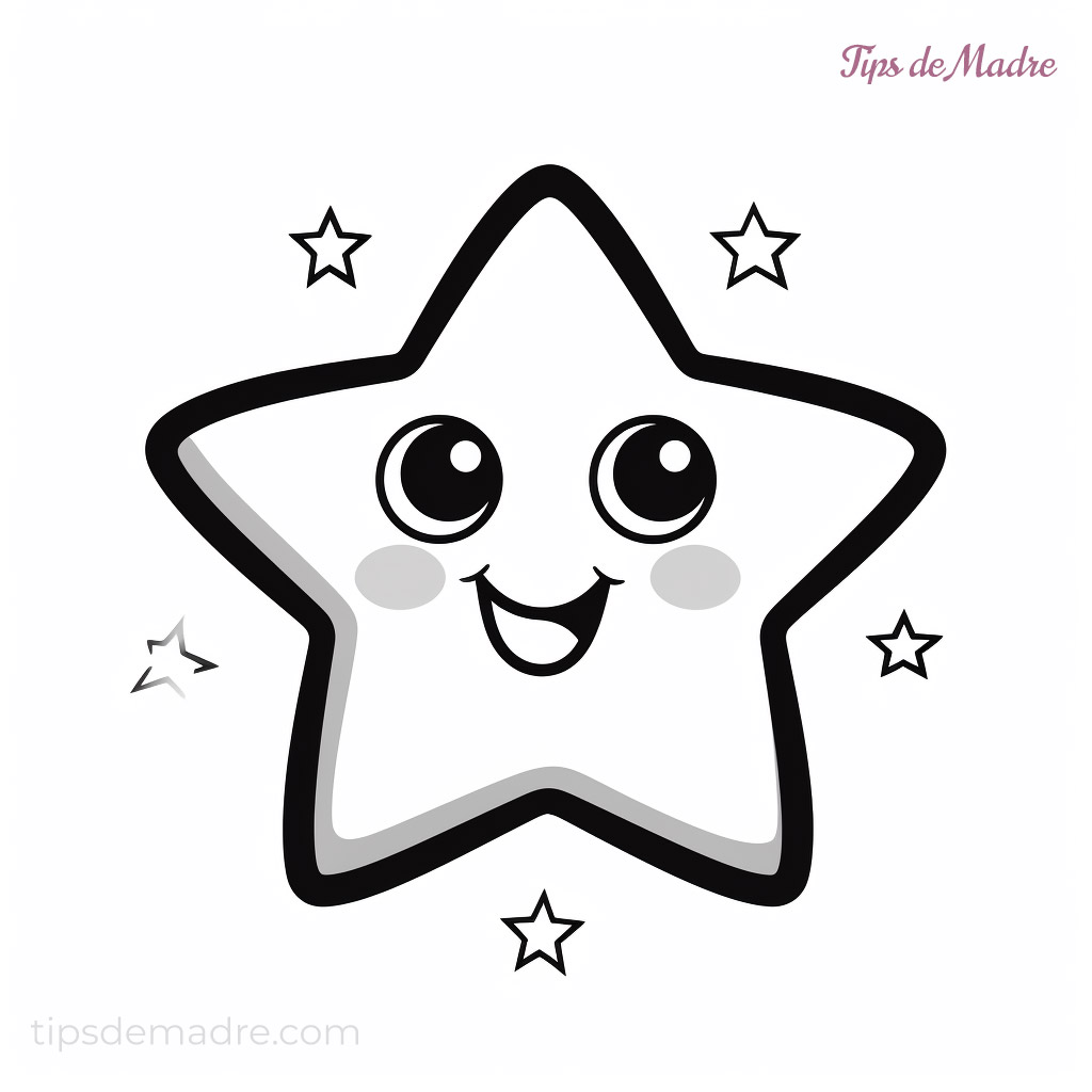 Dibujos de estrellas para colorear e imprimir para niños Tips de Madre